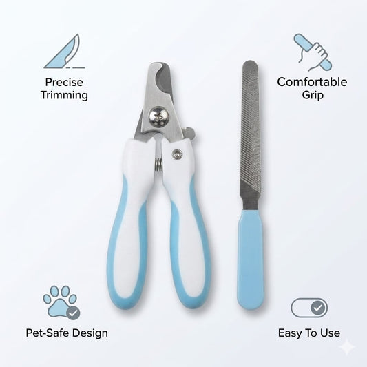 Small Pet Nail Clipper with File