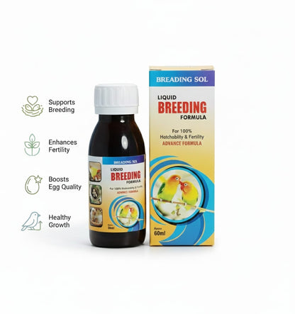 Breeding Sol – Liquid Breeding Formula for Birds (Fertility & Hatchability)