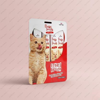 Fluffy Treat Stick – Premium Cat Treats (Chicken / Beef / Salmon)