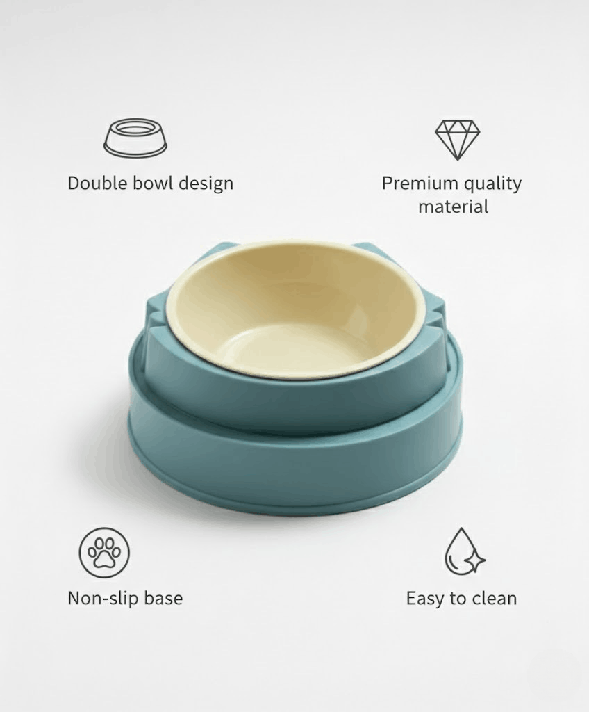 Premium Single Cat Bowl – Elevated Ceramic Feeding Bowl for Cats