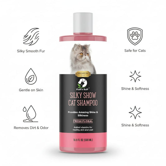 Silky Show Cat Shampoo – Gentle Formula for Shiny, Soft Coat