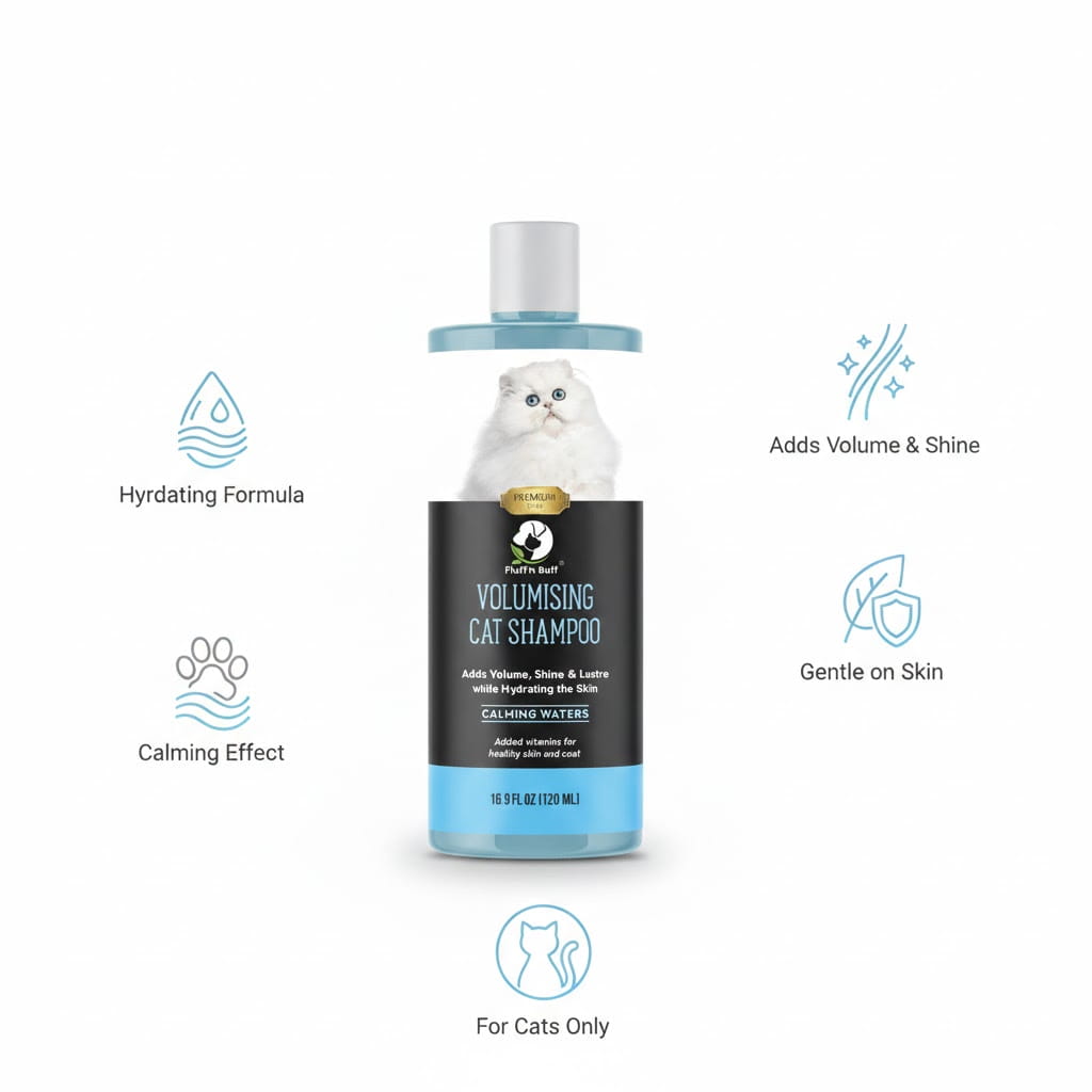 Volumising Cat Shampoo – Full Body & Shine Formula for Cats