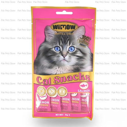 Wimow Cat Snacks – 100% Natural Treats for Kittens & Adult Cats (Chicken / Tuna / Salmon)
