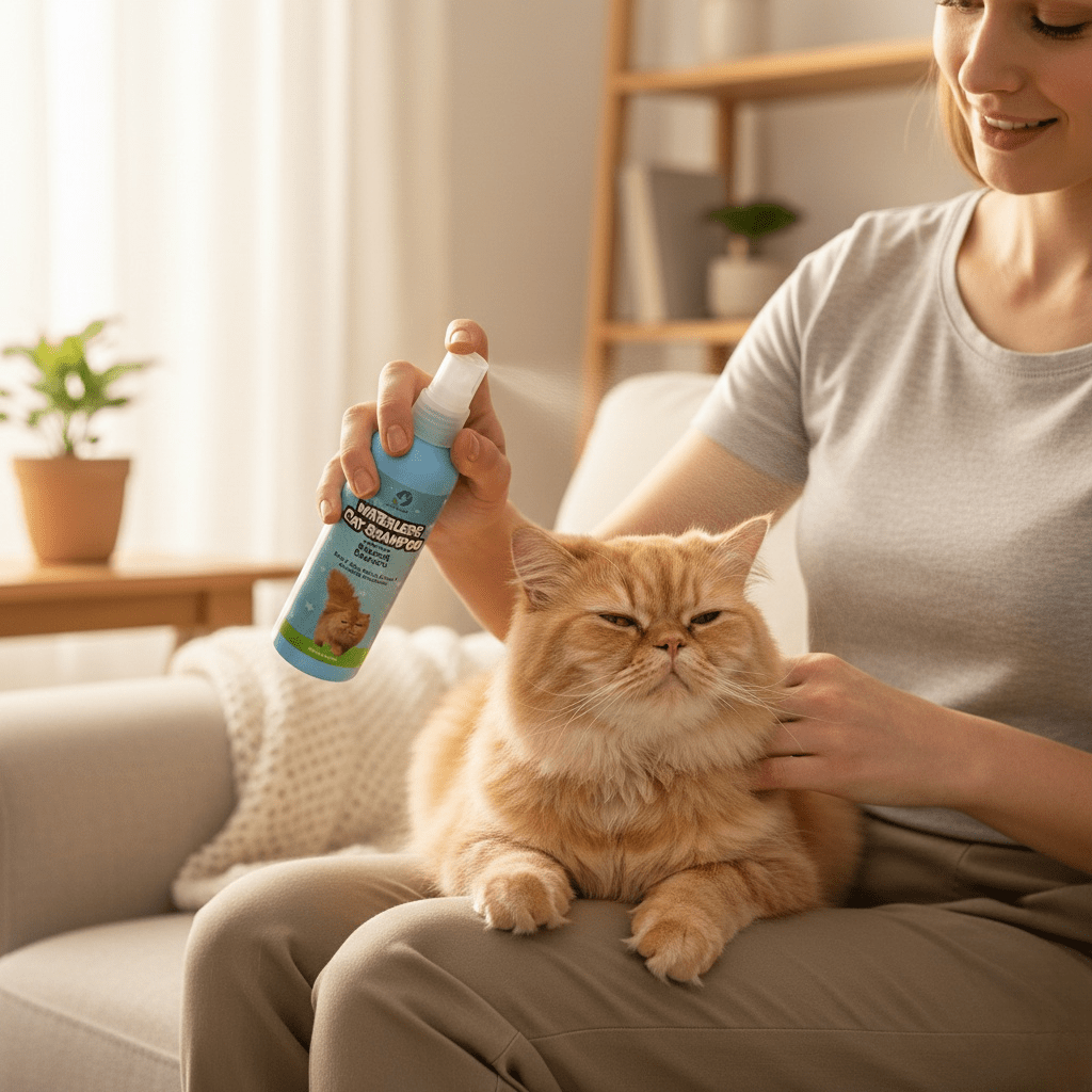 Cat Waterless Shampoo – No - Rinse Grooming Spray for Cats - Pak Petz StoreCat Waterless Shampoo – No - Rinse Grooming Spray for Cats