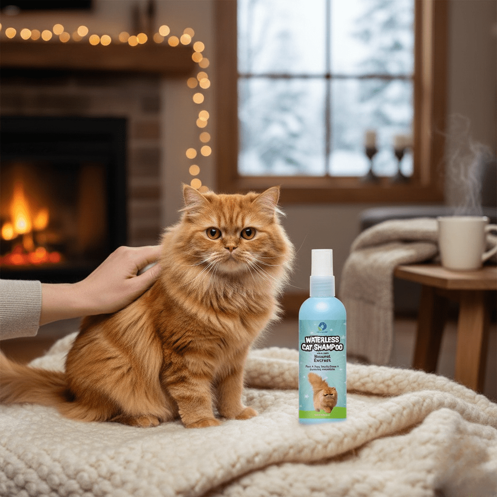 Cat Waterless Shampoo – No - Rinse Grooming Spray for Cats - Pak Petz StoreCat Waterless Shampoo – No - Rinse Grooming Spray for Cats