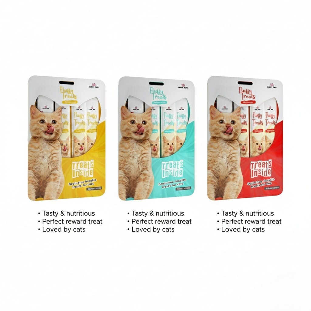 Fluffy Treat Stick – Premium Cat Treats (Chicken / Beef / Salmon) - Pak Petz StoreFluffy Treat Stick – Premium Cat Treats (Chicken / Beef / Salmon)