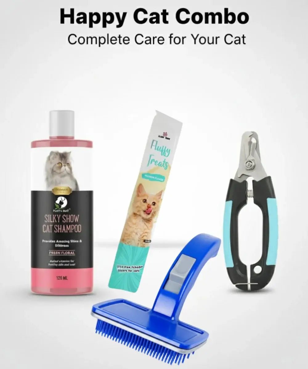 Happy Cat Combo – 4 - in - 1 Grooming Kit with Free Delivery - Pak Petz StoreHappy Cat Combo – 4 - in - 1 Grooming Kit with Free Delivery