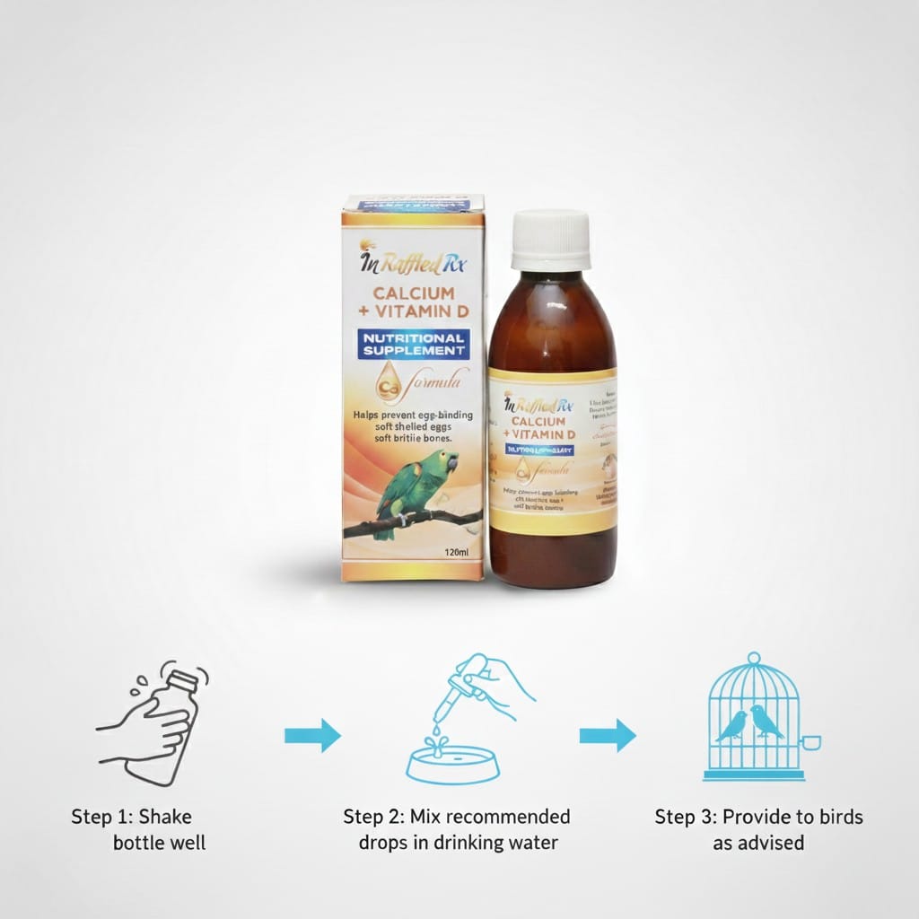 In Raffled RX – Calcium & Vitamin Supplement for Birds - Pak Petz StoreIn Raffled RX – Calcium & Vitamin Supplement for Birds