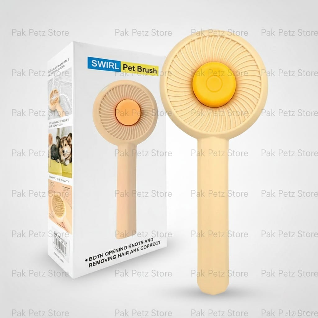 Swirl Pet Brush – Push - Button Hair Removal for Cats & Dogs - Pak Petz StoreSwirl Pet Brush – Push - Button Hair Removal for Cats & Dogs