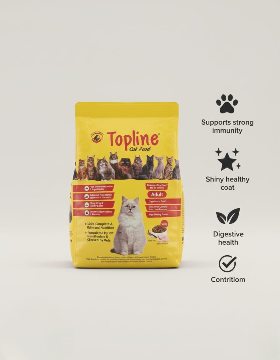 Topline Adult Cat Food – Complete & Balanced Nutrition for Cats - Pak Petz StoreTopline Adult Cat Food – Complete & Balanced Nutrition for Cats