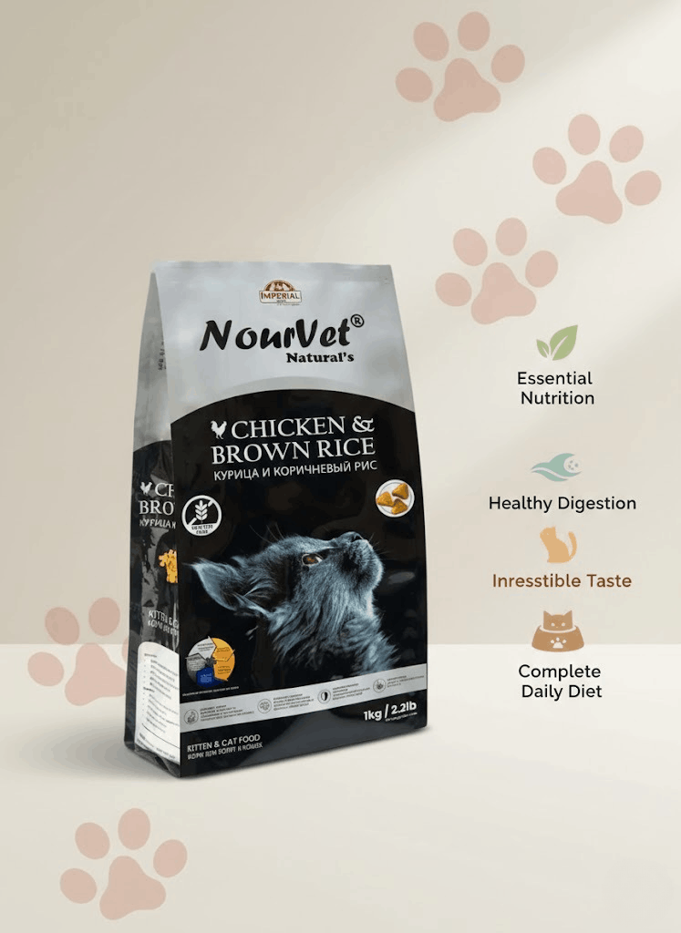 Nourvet cat Food 1Kg Benfits