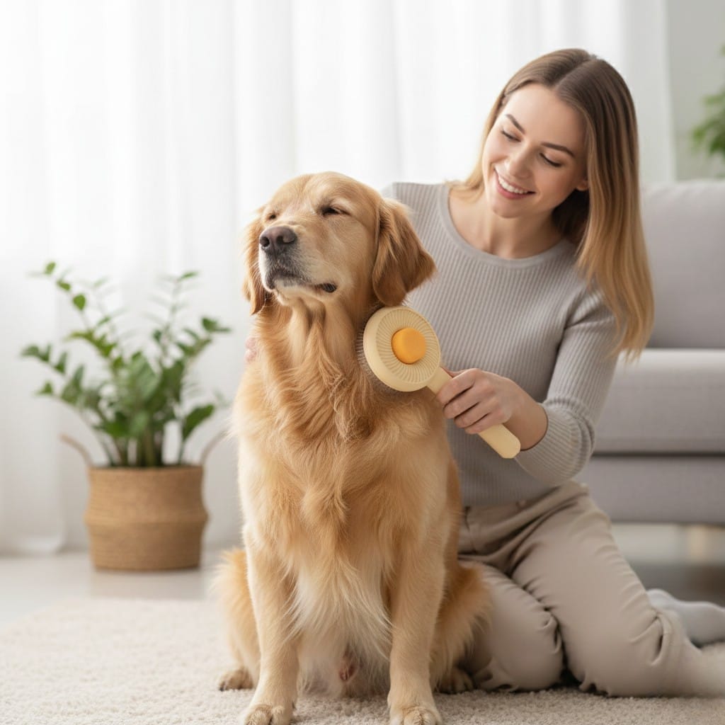 Swirl Pet Brush Lifestyle