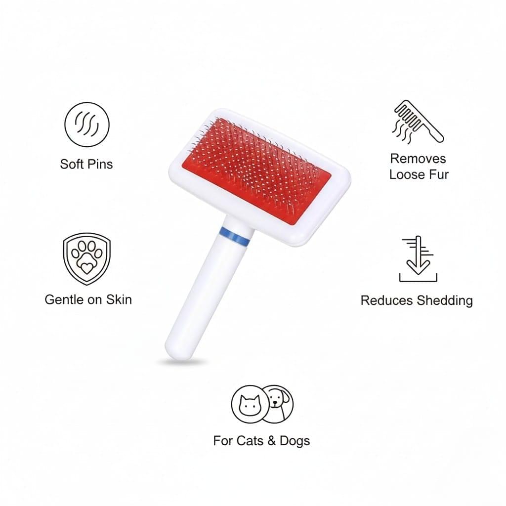 Slicker Grooming Brush for Pets benefits